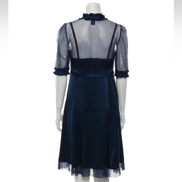 Marc Jacobs 100% Silk Short Sleeve Knee-Length Dress Size: S | US 4 - Picture 13 of 16